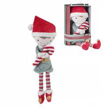 Afbeelding in Gallery-weergave laden, Little Dutch knuffelpop Jim Kerstmis 35 cm - LD4539