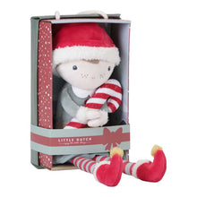 Afbeelding in Gallery-weergave laden, Little Dutch knuffelpop Jim Kerstmis 35 cm - LD4539