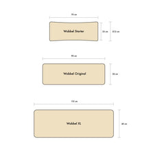 Afbeelding in Gallery-weergave laden, Wobbel XL blank gelakt met vilt Forest green - Bos groen
