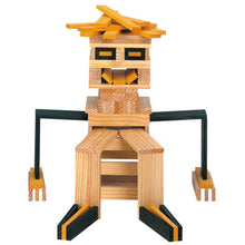 Afbeelding in Gallery-weergave laden, Kapla houten kist met 280 plankjes en rood bouwboek, 6+