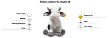 Afbeelding in Gallery-weergave laden, Steiff knuffel Cobb Koe - 24 cm

