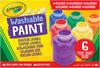 Crayola wasbare vingerverf set 6 stuks - klassieke kleuren