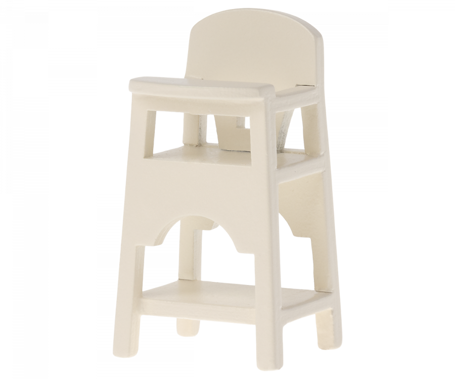 Maileg hoge eetstoel voor muizen baby off white / wit 11-2004-00