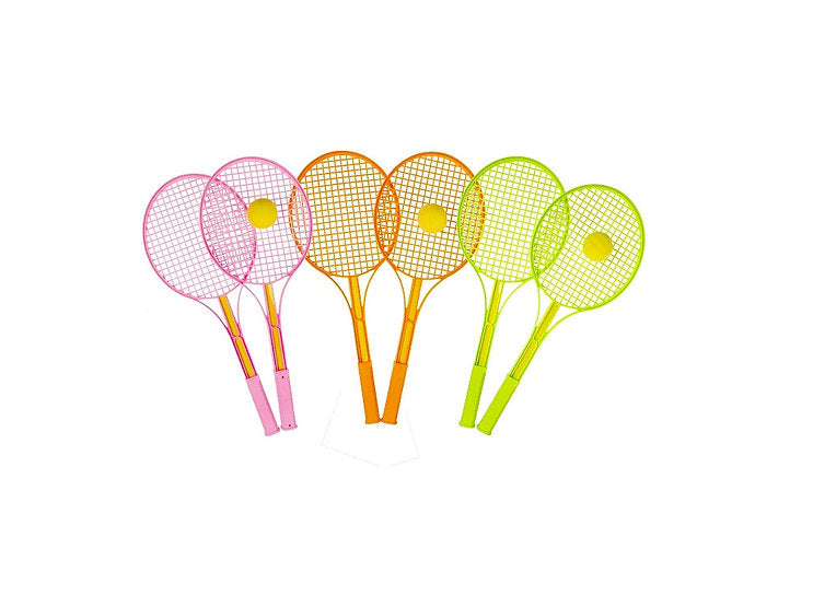 Tennisset met bal in netje