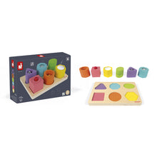 Afbeelding in Gallery-weergave laden, Janod I Wood – Vorm en geluid puzzel - J05332
