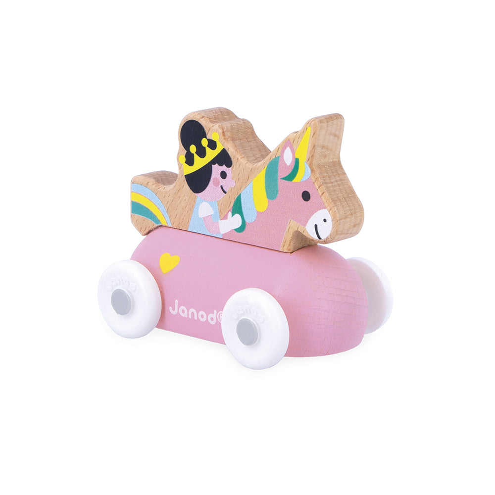 Janod Crossroads – houten wagen Prinsessenmobiel - J05921