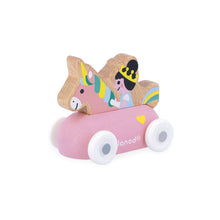 Afbeelding in Gallery-weergave laden, Janod Crossroads – houten wagen Prinsessenmobiel - J05921
