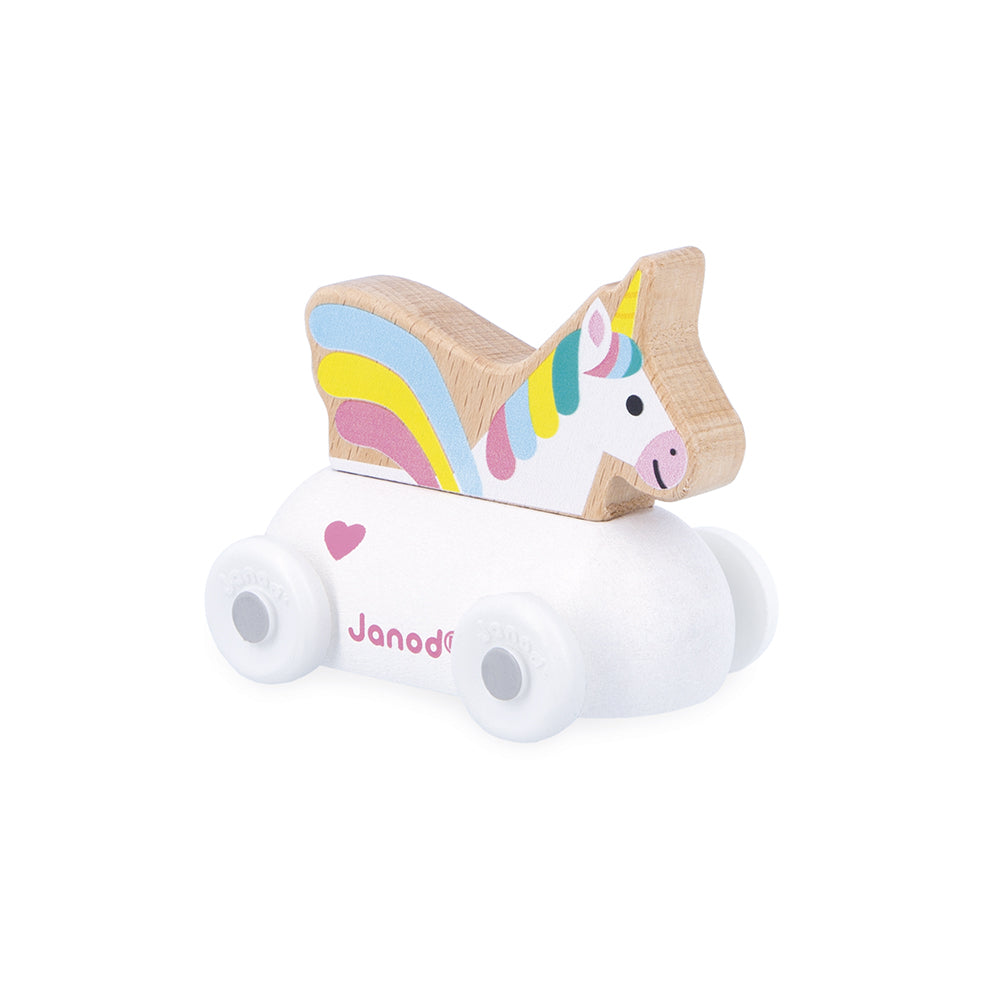 Janod Crossroads – houten wagen Eenhoornmobiel - J05922