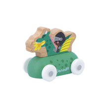 Afbeelding in Gallery-weergave laden, Janod Crossroads – houten wagen Drakenauto - J05924
