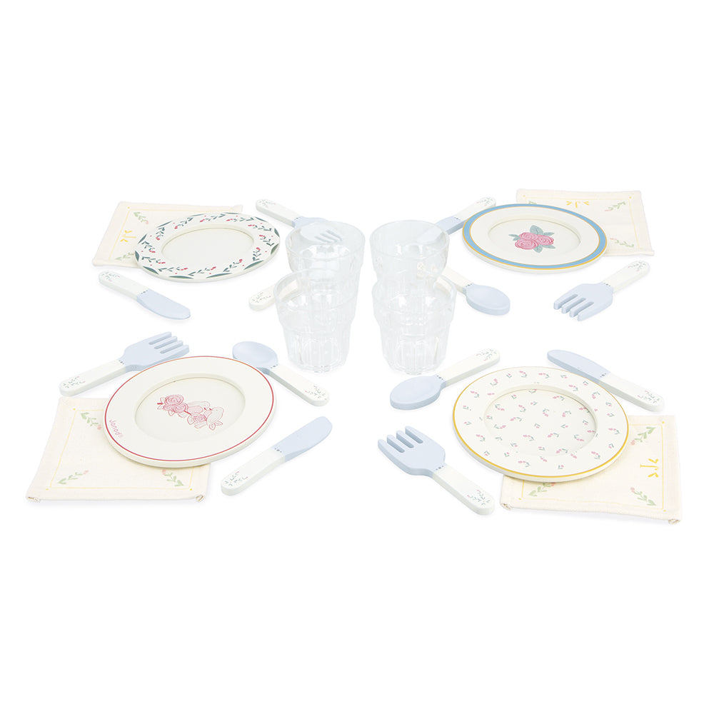 Janod Shiny Grandma – Picknick theeset koffer - J06637