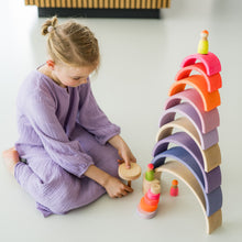 Afbeelding in Gallery-weergave laden, Grimm&#39;s houten regenboog neon pink roze- 15040
