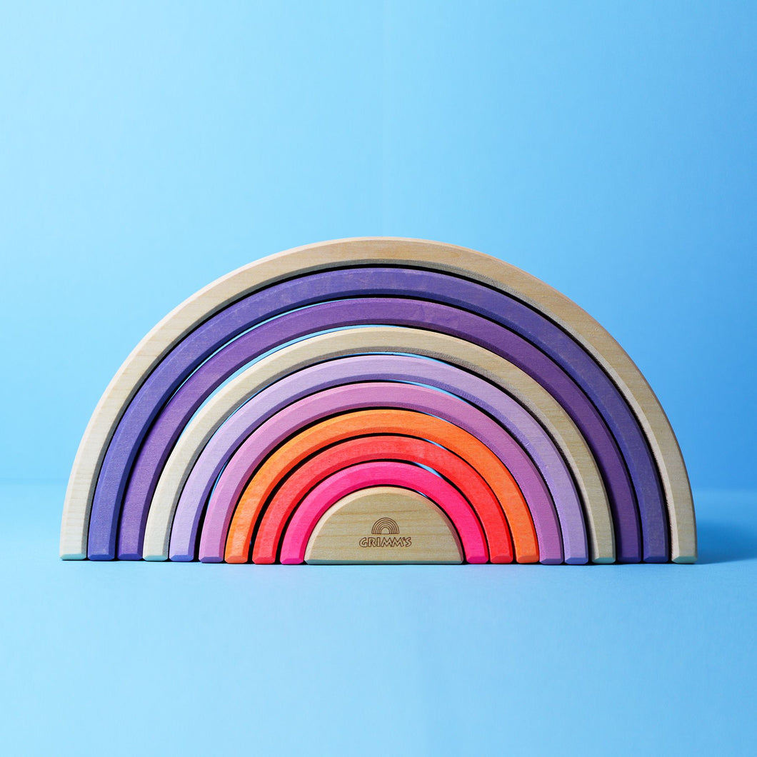 Grimm's houten regenboog neon pink roze- 15040