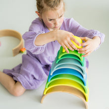 Afbeelding in Gallery-weergave laden, Grimm&#39;s houten regenboog neon groen - 15050
