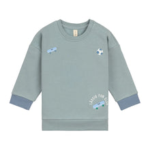 Afbeelding in Gallery-weergave laden, Lässig Kids Sweater GOTS Skateboard granite  green - maat 98/104
