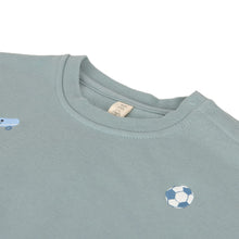 Afbeelding in Gallery-weergave laden, Lässig Kids Sweater GOTS Skateboard granite  green - maat 110/116
