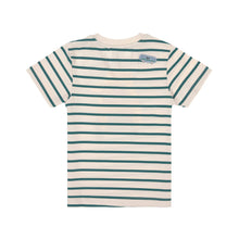 Afbeelding in Gallery-weergave laden, Lässig t-shirt jersey GOTS gestreepte hond - maat 62/68
