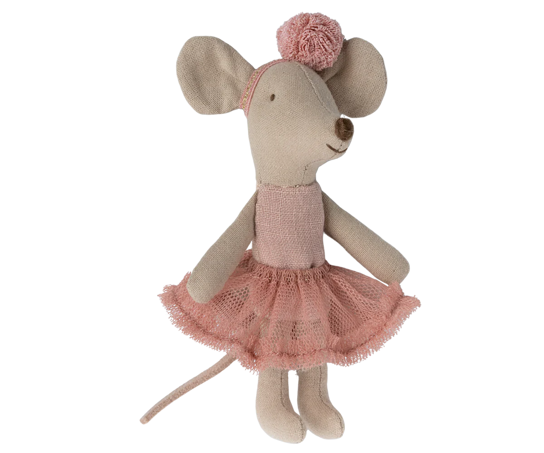 Maileg Ballerina muis kleine zus roze 17-3105-00