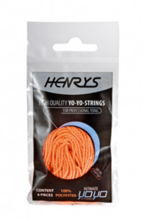 Henrys 1845.93 jojo 1000% polyester touw set 6 stuks fluo oranje