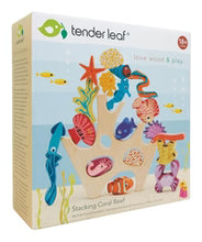 Afbeelding in Gallery-weergave laden, Diep in de zee 🩵 Tender Leaf Toys Stacking Coral Reef / stapel koraalrif
