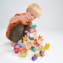 Afbeelding in Gallery-weergave laden, Diep in de zee 🩵 Tender Leaf Toys Stacking Coral Reef / stapel koraalrif
