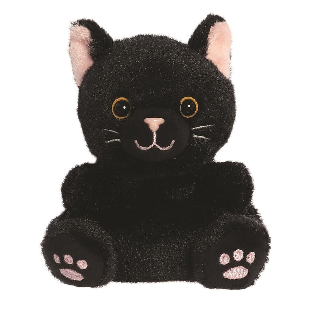 Palm Pals knuffel 13 cm zwarte kat