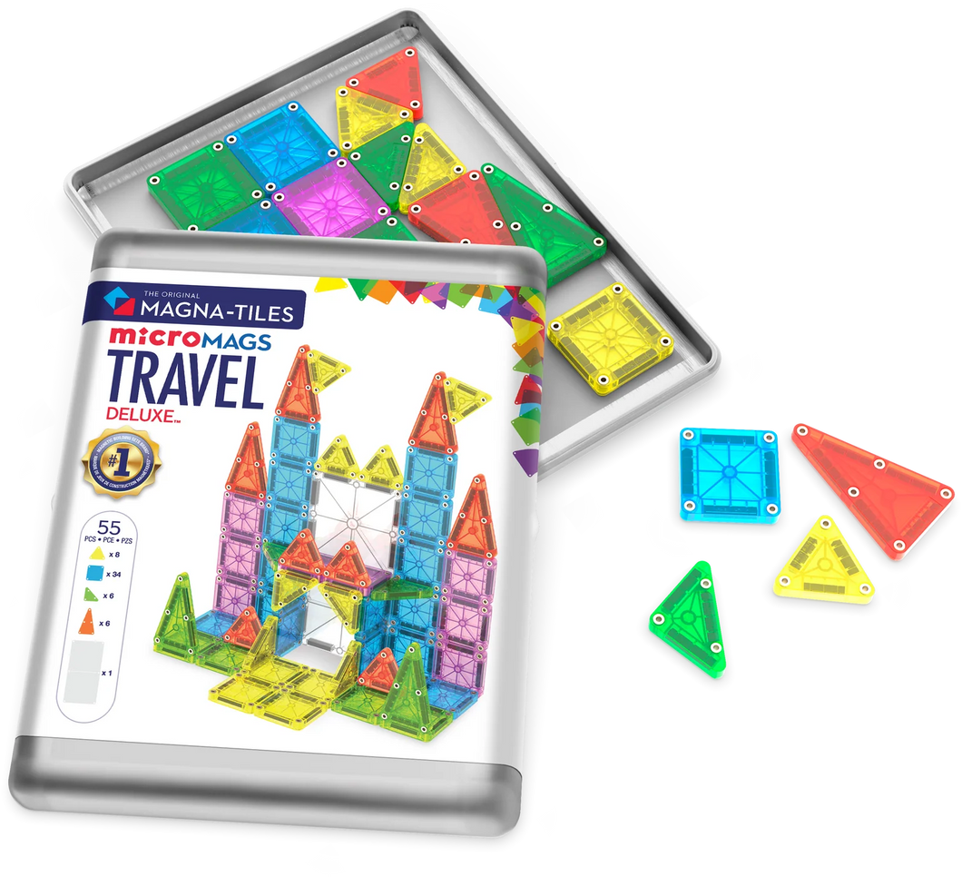 254055TS-CDU - MAGNA-TILES - Travel Set Deluxe - 55 piece - Nieuwe collectie