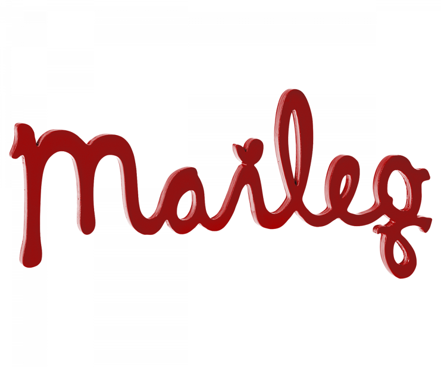 Maileg houten logo rood 30-4004-00