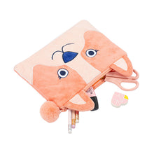 Afbeelding in Gallery-weergave laden, Viquel Fluffy Friends pennenzak / etui - Perzik of Hondje
