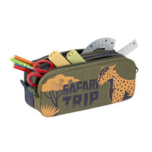 Afbeelding in Gallery-weergave laden, Viquel pennenzak 2 compartimenten - Safari Trip
