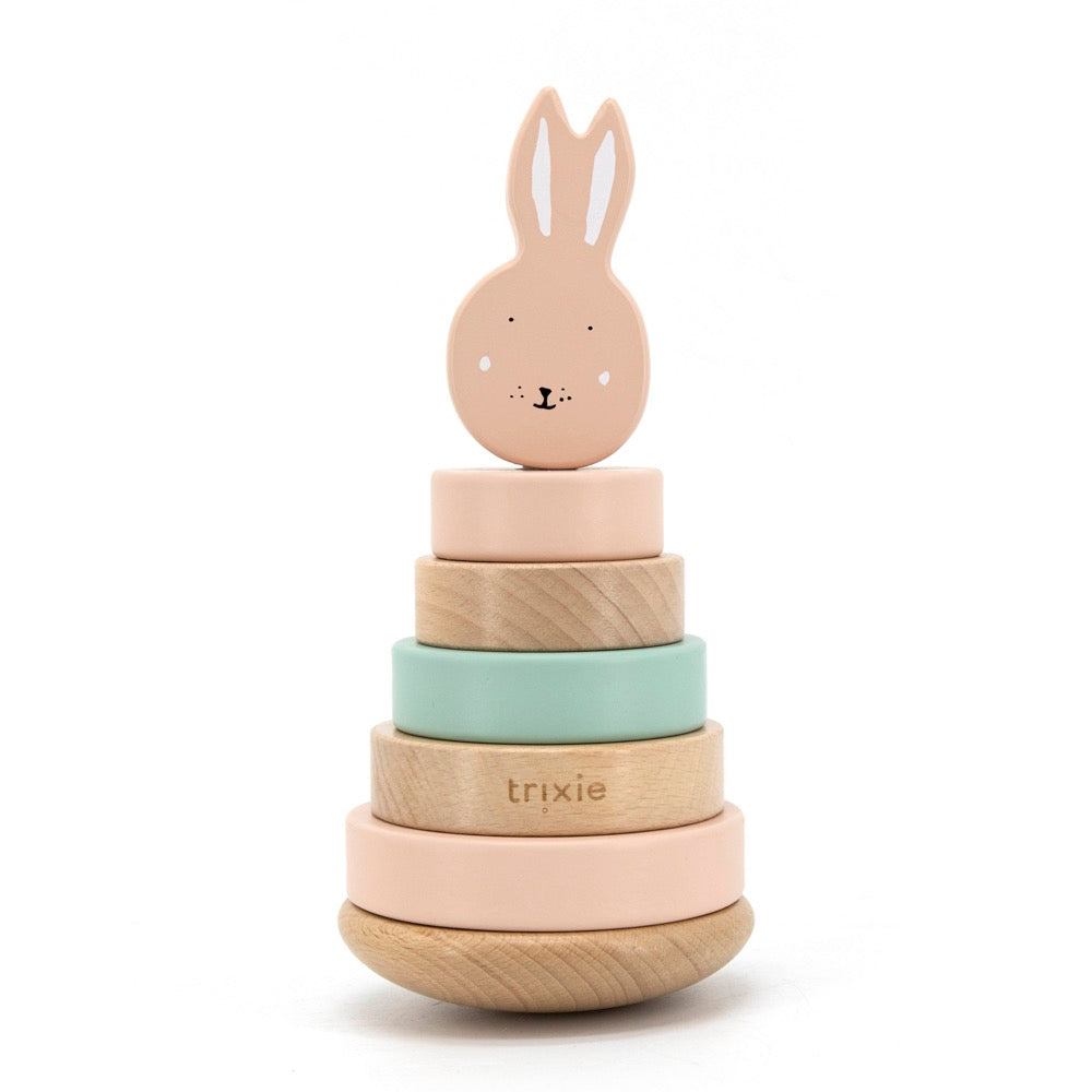 Trixie houten stapeltoren - Mrs. Rabbit