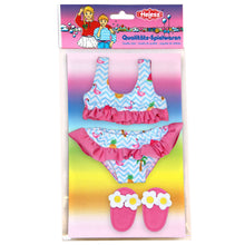 Afbeelding in Gallery-weergave laden, Adalind De Wachter 🩷 Heless bikini flamingo voor pop 28-35 cm
