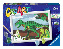 Afbeelding in Gallery-weergave laden, Ravensburger CreArt Schilderen op Nummer - Dwalende Dinosaurus
