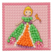 Afbeelding in Gallery-weergave laden, PlayMais Mosaic kaarten versieren Prinses - set 6 stuks
