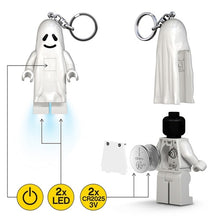 Afbeelding in Gallery-weergave laden, Lego sleutelhanger met licht - Ghost geest Halloween
