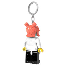 Afbeelding in Gallery-weergave laden, Lego sleutelhanger met licht - Skeleton Girl Halloween
