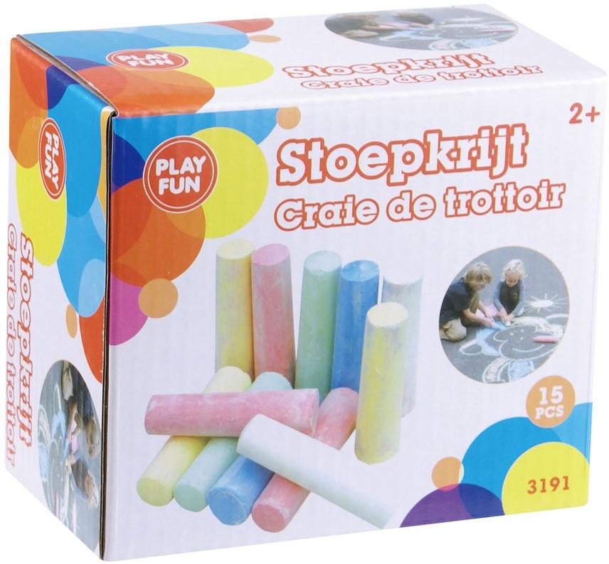 Stoepkrijt doosje met 15 stuks