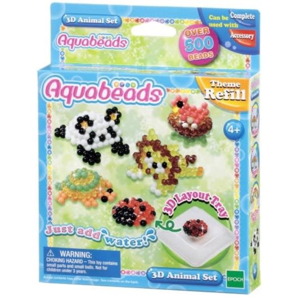 Aquabeads thema navulling 3D Dierenset - 31447