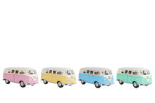 Afbeelding in Gallery-weergave laden, Kinsmart 1962 Volkswagen Classic Bus Pastel - die cast pull back 13 cm
