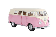 Afbeelding in Gallery-weergave laden, Kinsmart 1962 Volkswagen Classic Bus Pastel - die cast pull back 13 cm
