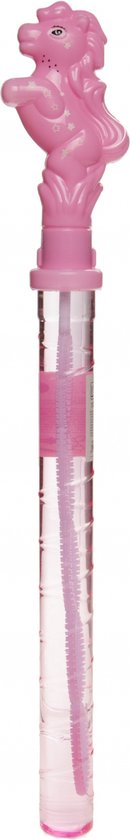 Bellenblaas staaf eenhoorn roze - lengte 38 cm