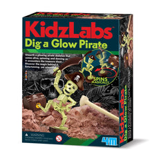 Afbeelding in Gallery-weergave laden, 4M KidzLabs - Dig a Glow Pirate - graaf een glow in the dark piraat op!
