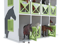 Afbeelding in Gallery-weergave laden, Kids Globe paardenstal hotel met 12 boxen 1:24
