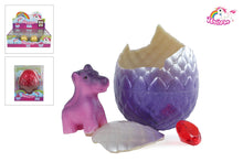 Afbeelding in Gallery-weergave laden, Unicorn ei met groeiende eenhoorn en diamant
