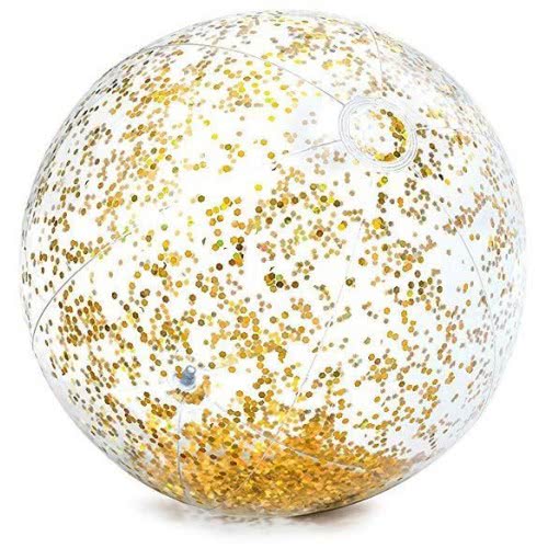 Intex glitter strandbal - beach ball - goud