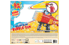 Afbeelding in Gallery-weergave laden, Sun Fun Super bellenblaaspistool B/O met 2 potjes van 50ml bellenblaas 21cm
