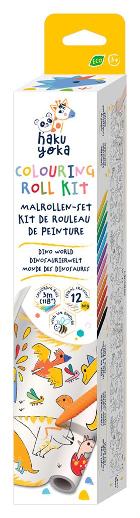 Haku Yoka kleurrol kit - Dino wereld