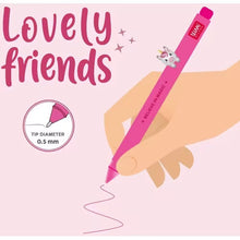 Afbeelding in Gallery-weergave laden, Legami Gel Pen with "Believe in Magic" Unicorn Animal Decoration - Lovely Friends
