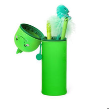 Afbeelding in Gallery-weergave laden, Legami 2 in 1 siliconen pennenzak - Kawaii Dino

