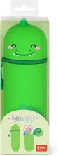Afbeelding in Gallery-weergave laden, Legami 2 in 1 siliconen pennenzak - Kawaii Dino

