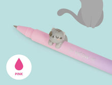 Afbeelding in Gallery-weergave laden, Legami Gel Pen with "Be Curious" Kitty Animal Decoration - Lovely Friends
